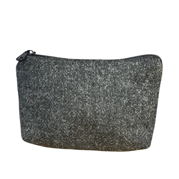 Tweed Coin or Card Purse Charcoal