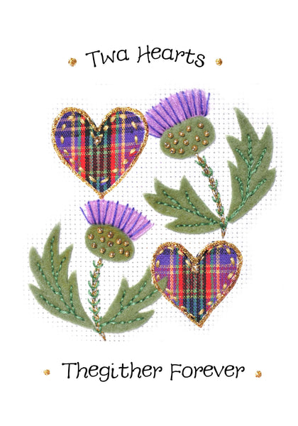 Two Hearts Together forever Card