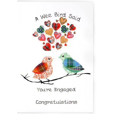 Scottish Engagement Card A Wee Bird 