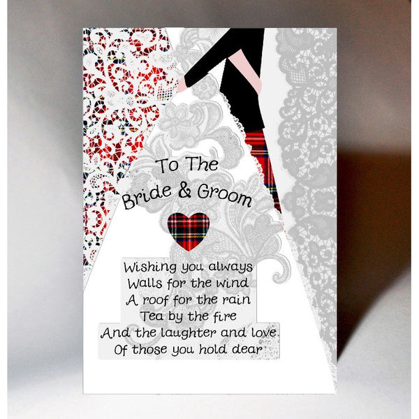 Wedding Bride and Groom Card
