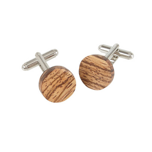 Zebrano Wood Cufflinks
