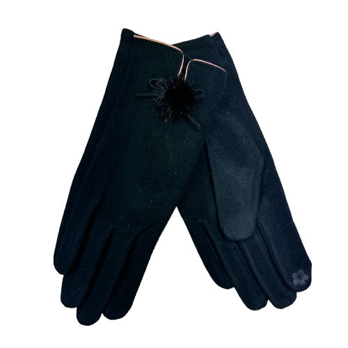 Black Pom Gloves