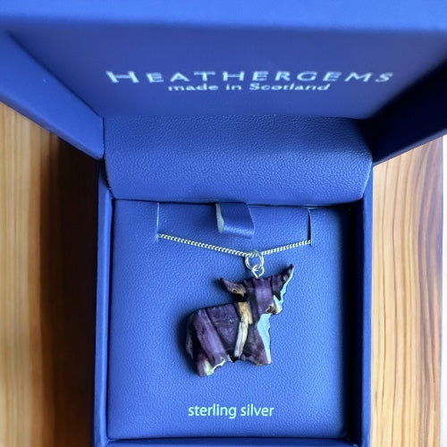 Heathergems Highland Cow Necklace
