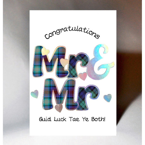 Scottish Wedding Card Mr & Mr 