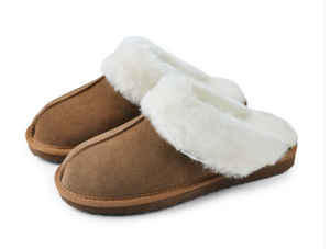 chestnut sheepskin slippers