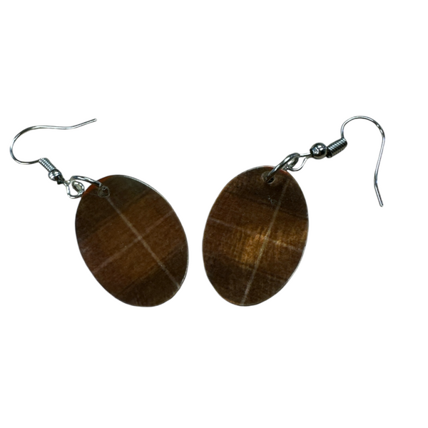 Tartan Oval Earings