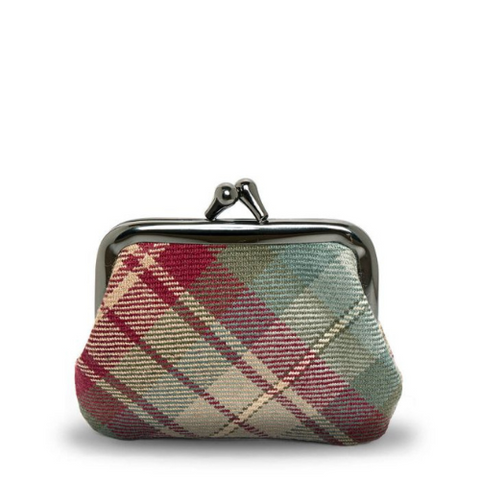auld scotland tartan coin purse