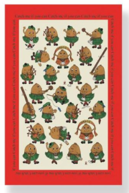 Haggis in Kilts Tea Towel