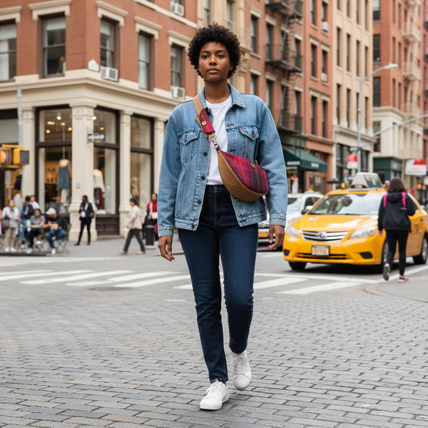 harris Tweed bag  luna  fuschia 1