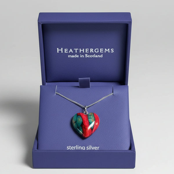 heathergems heart Shaped Pendant Necklace