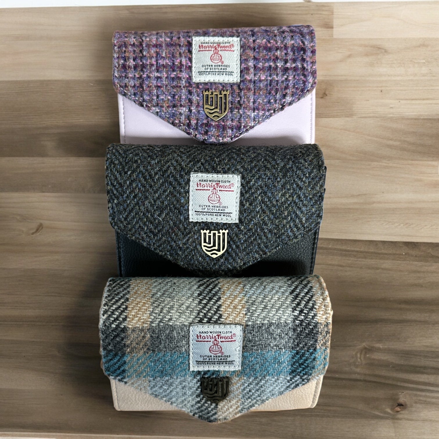 Harris Tweed Small Clasp Purse 8302 – Tartan Plus Tweed Ltd