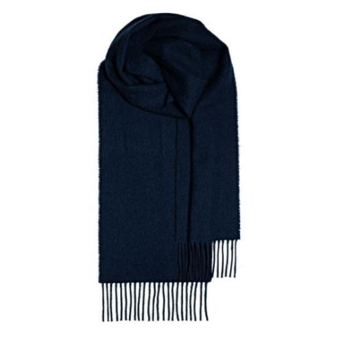 navy Lambswool Scarf