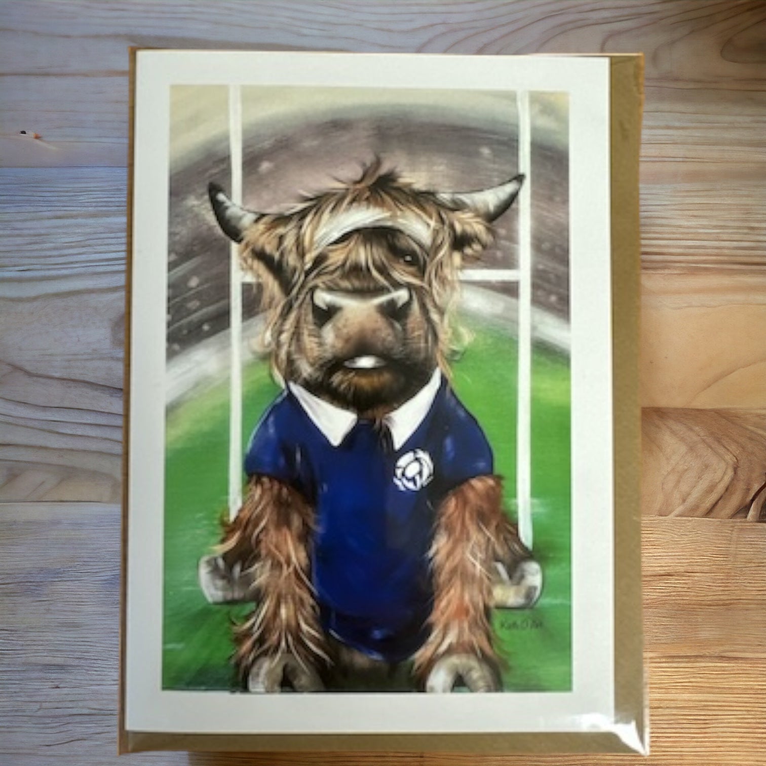 Rugby Highland Cow