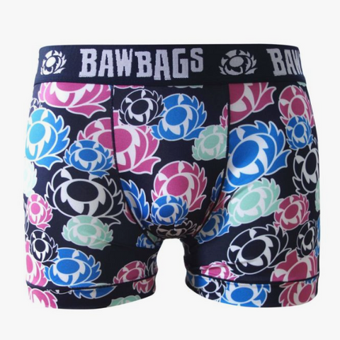 Bawbags Scotland Rugby Thistle patch Boxer Shorts