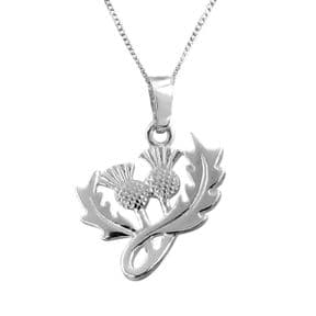 scottish thistle necklace