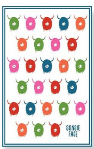 Scottish Highland Cow Tea Towel