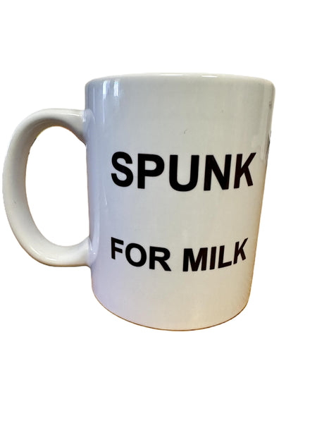 Spunk for Milk White Ceramic Mug