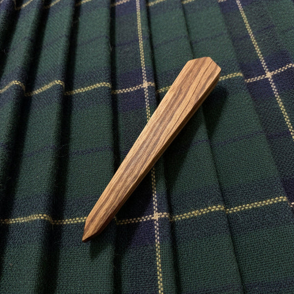 stravaig zebrano wood Kilt Pin 4