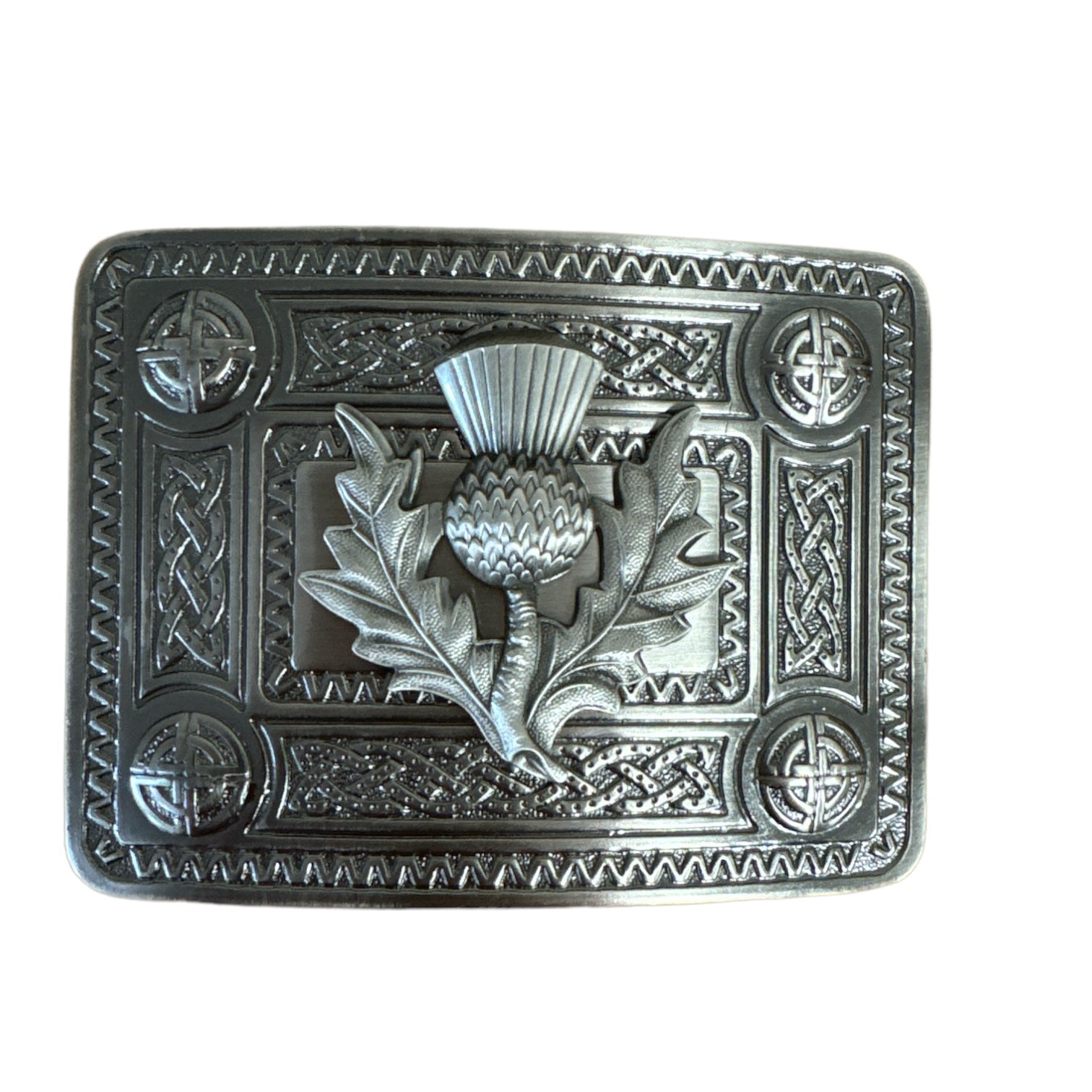 Kilt Belt Buckle Antique Finish Thistle