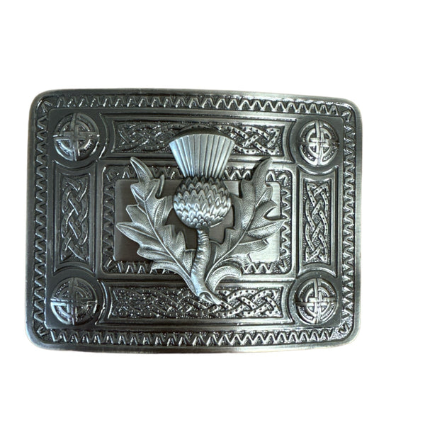 Kilt Belt Buckle Antique Finish Thistle