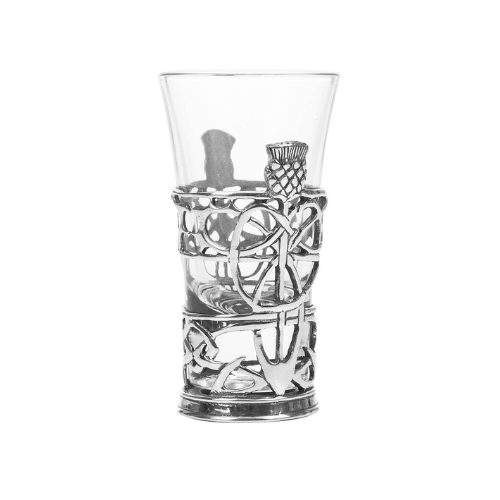 Thistle Pewter Shot Glass
