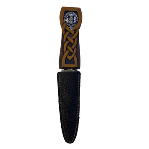 Wooden Sgian Dubh with Scotland Badge (C113)