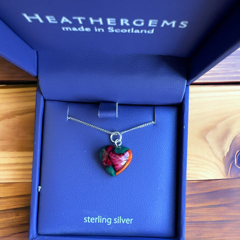 Heathergems Wee Heart Heather Pendant Necklace SP10