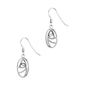 Mackintosh Glasgow Rose Silver Earrings