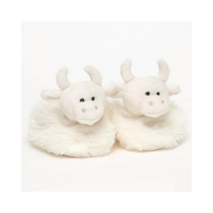 Highland Cow Childrens Bootees Slippers - 0-6 months