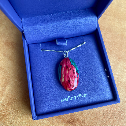 Heathergems Oval Heather Pendant Necklace SP28