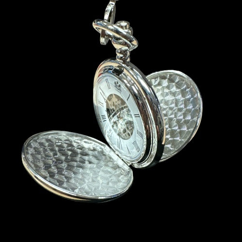 AE Williams Celtic Swirl Skeleton Pocket Watch