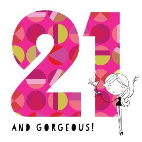 21 birthday card pink pig.2
