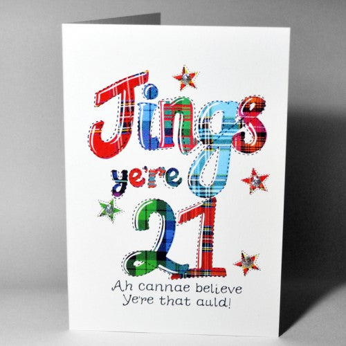 21st birthday card
