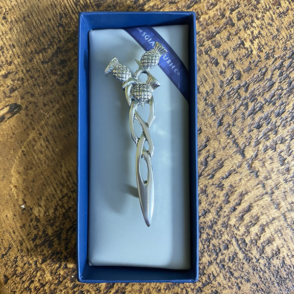 3 thistle Pewter kilt pin KP51P 2