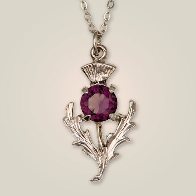 Scottish Thistle Pendant Necklace Made in Scotland by Art Pewter (80)