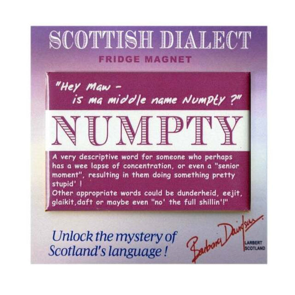 Scottish Dialect Words Fridge Magnets Selection by D&C Supplies (10 options)