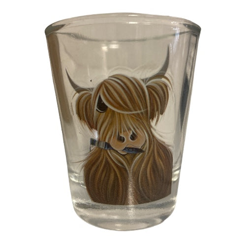 Mcmoo Highland Cow Shot Glass from D&C