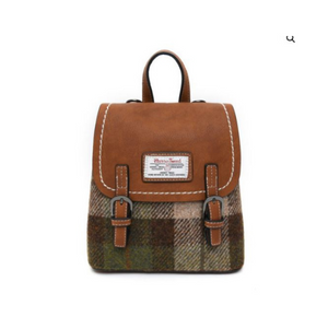 Harris Tweed Mini Jura Chestnut Tartan Backpack 8700