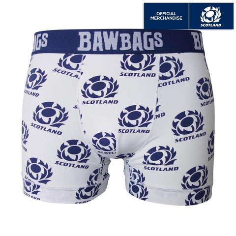 Cool De Sacs Bawbags Original Boxer Shorts - Scotland Rugby Away 4 Sizes (M, L, XL, 2XL)