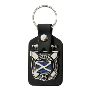 Saltire Key Fob Made in Scotland by Art Pewter (CKF125)