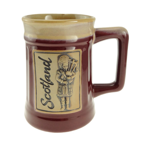 Stoneware Piper Beer Mug in Red