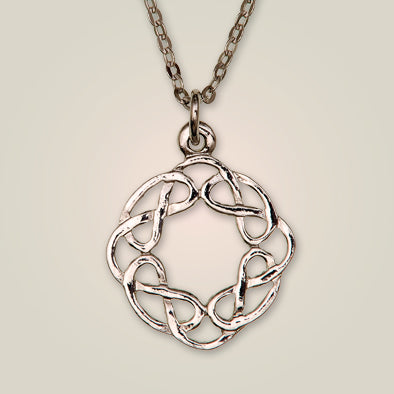 Eternal Interlace Pendant Necklace Made in Scotland by Art Pewter (231)