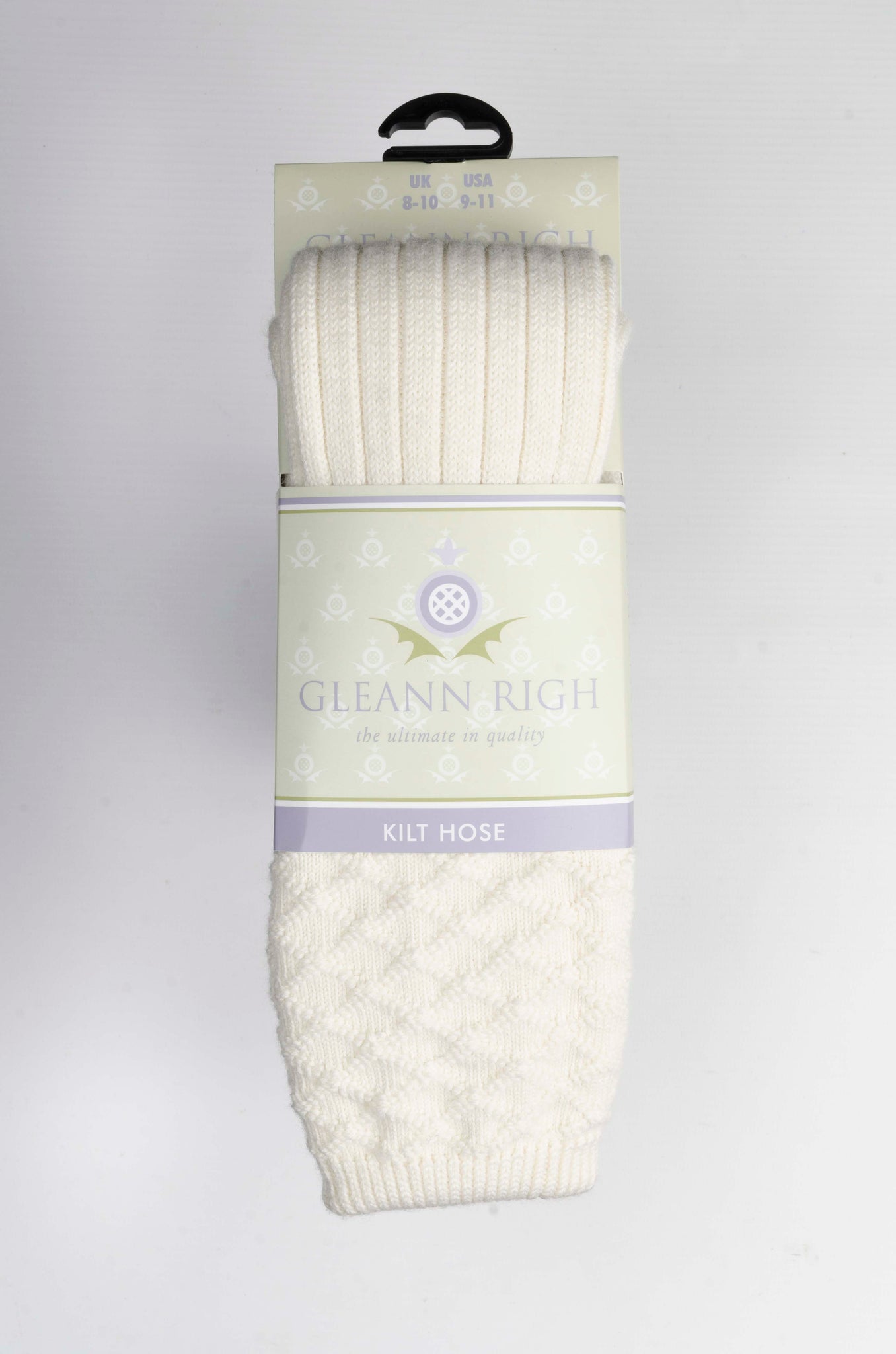 Mens Strone Kilt Socks in Ecru