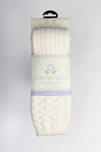 Mens Strone Kilt Socks in Ecru