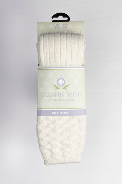 Mens Strone Kilt Socks in Ecru