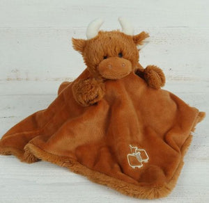 Jomanda Supersoft Finger Puppet Soother - Highland Cow
