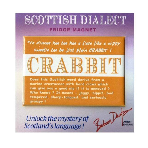 Scottish Dialect Words Fridge Magnets Selection by D&C Supplies (10 options)