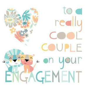 Cool Couple Engagement Card