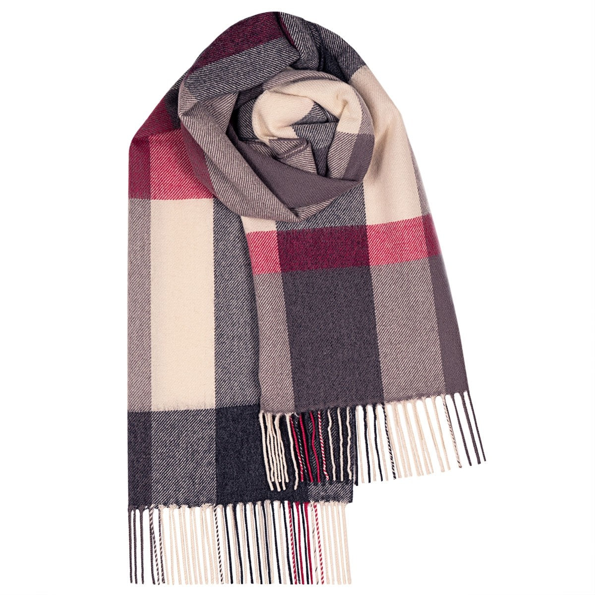 Bailey Flisk Pink Large Lambswool Scarf