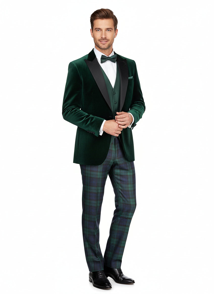 dress black watch tartan Trousers 30